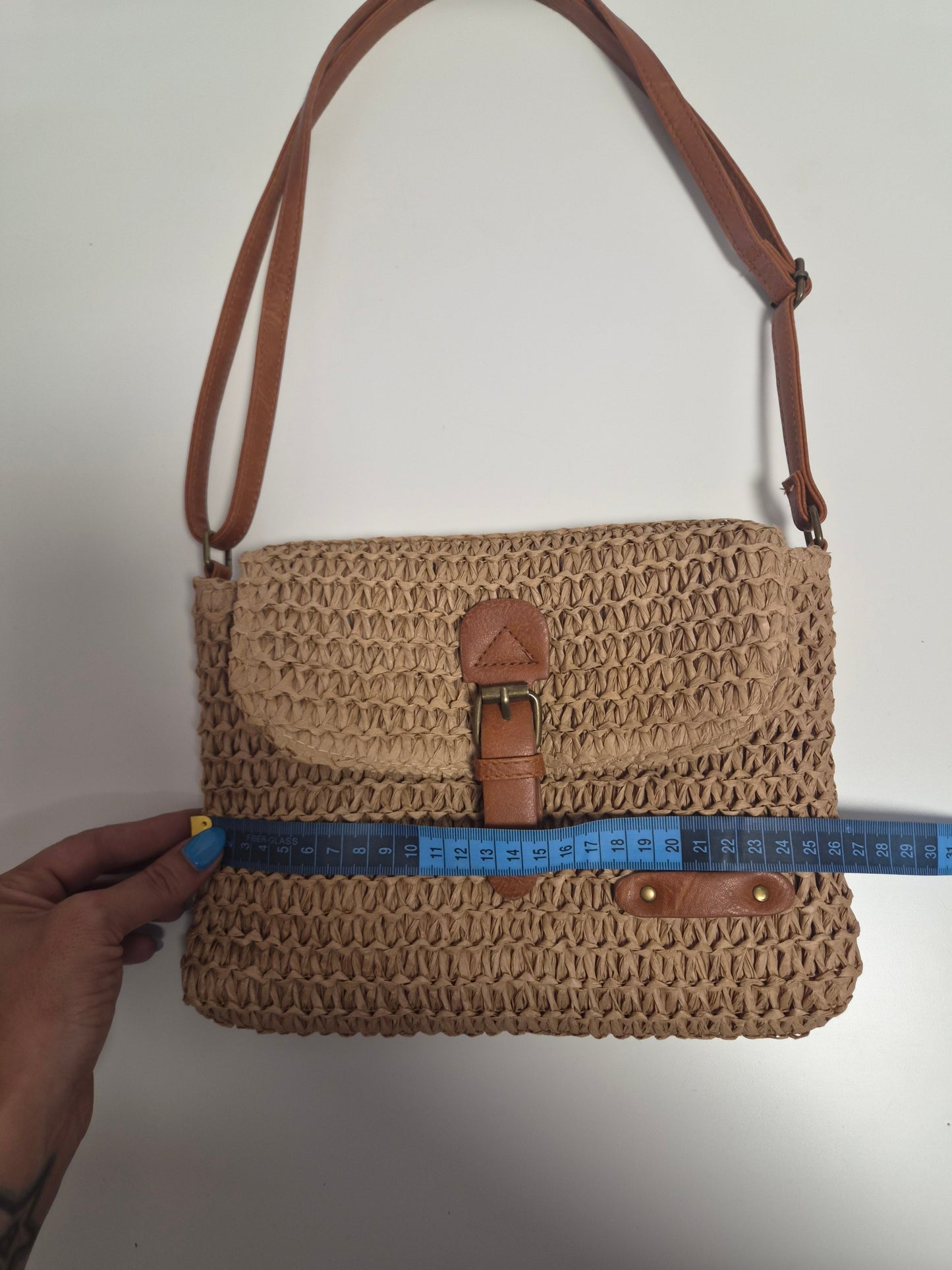 Bolso Boho Rafia Verano - vista trasera