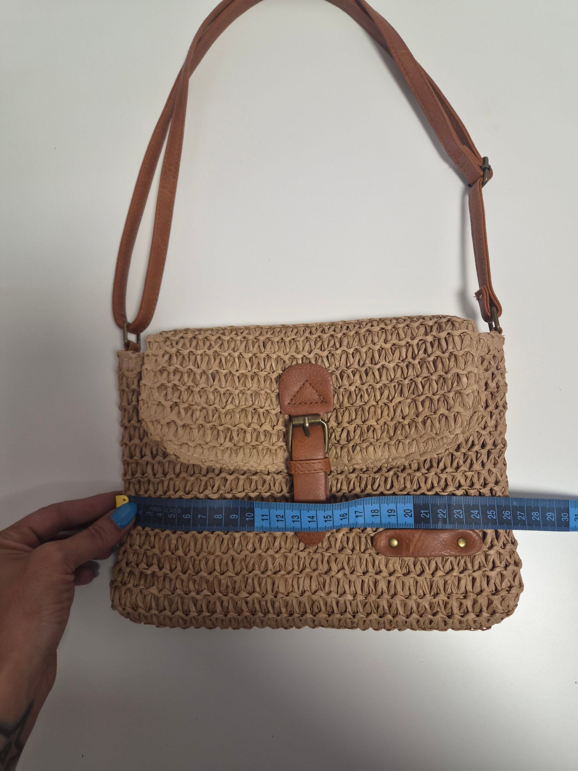 Bolso Boho Rafia Verano - vista trasera
