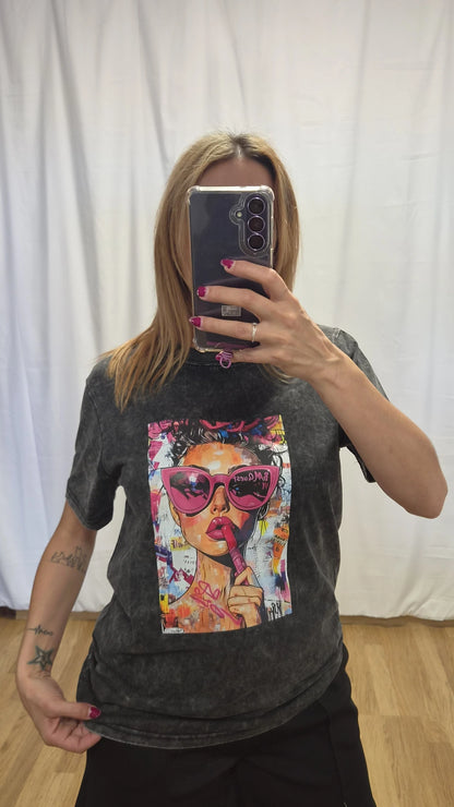 Camiseta pop art girl