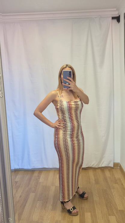 Vestido canale estampado