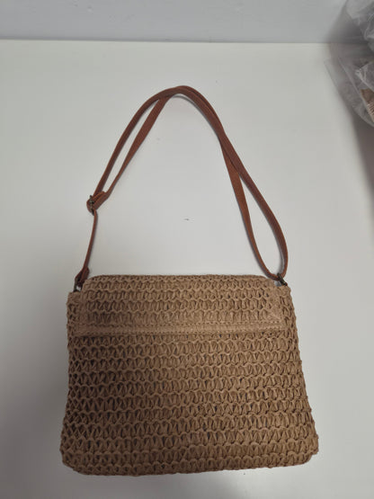 Bolso Boho Rafia Verano - interior con cremallera