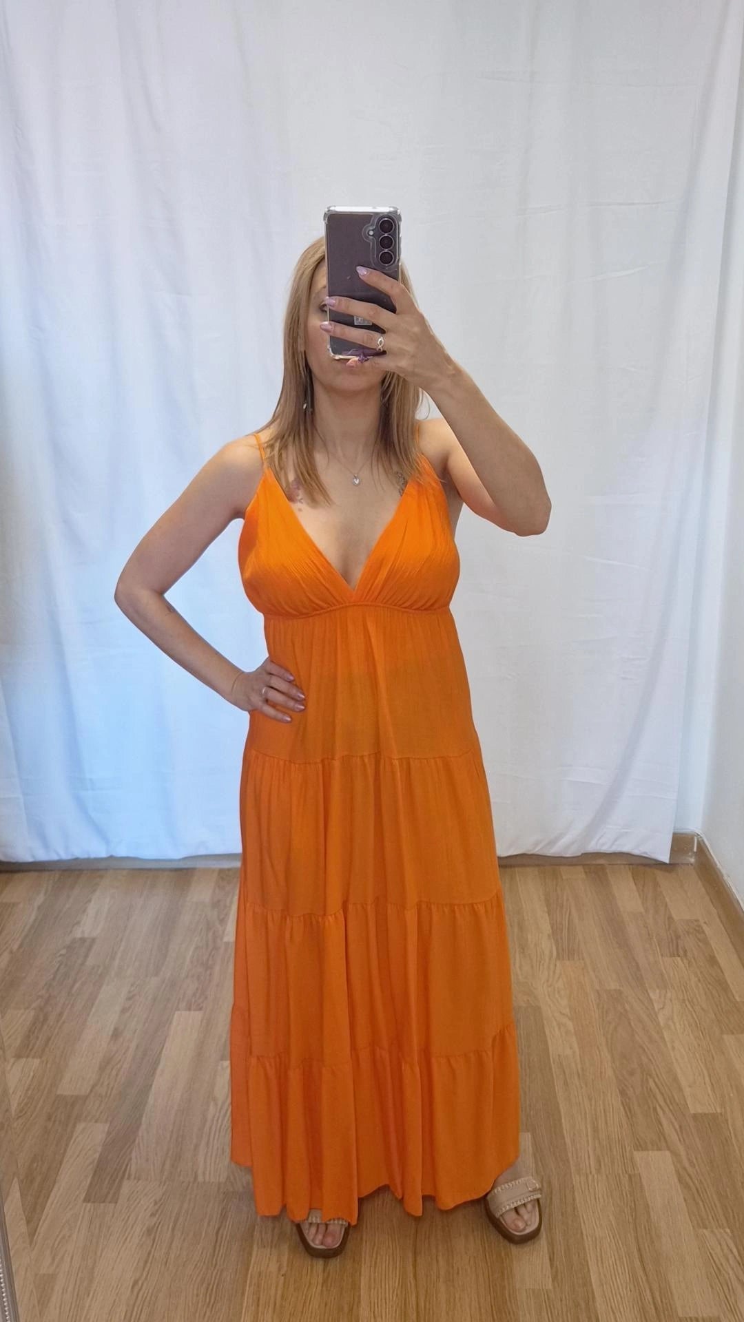 Vestido nati naranja