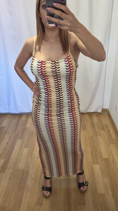 Vestido canale estampado