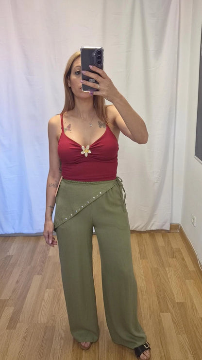 Pantalon pañuelo verde