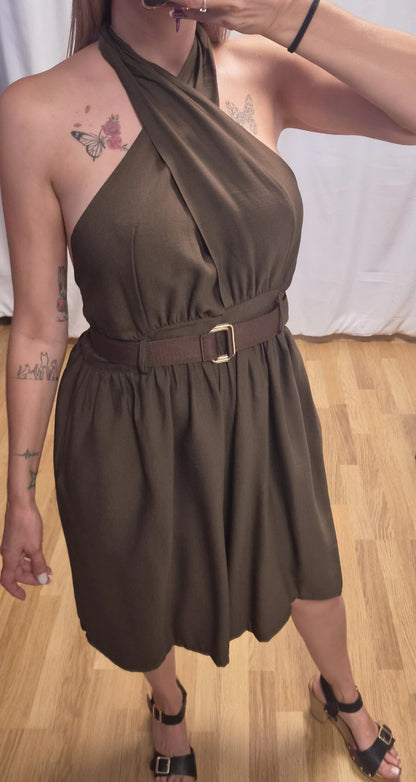Mono Culotte Marrón - vista lateral