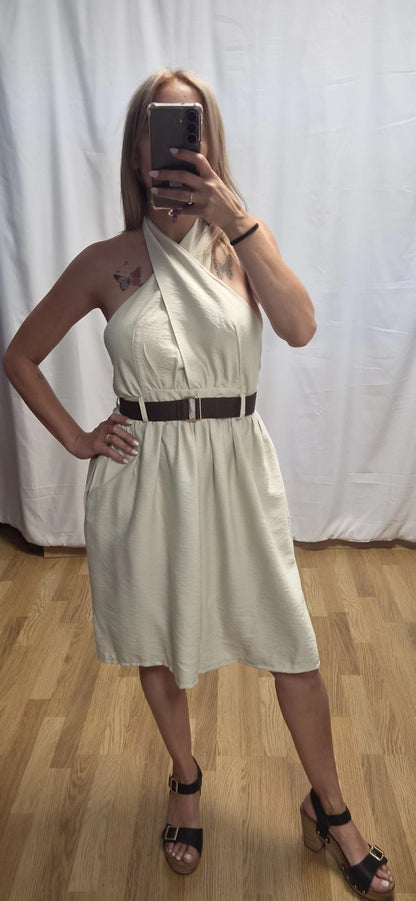 Mono Halter Multiposición Beige - look completo 3