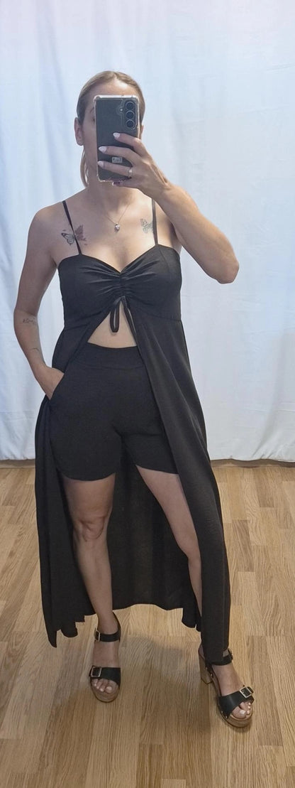 Conjunto Dalia Marrón Chocolate