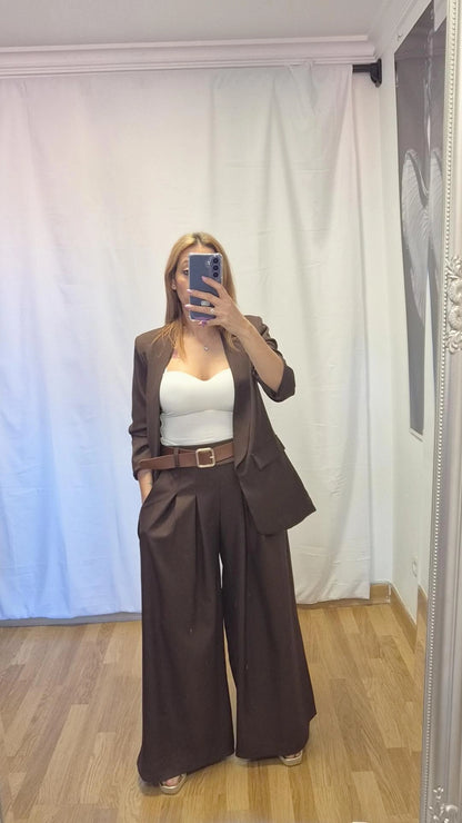 Blazer marron chocolate